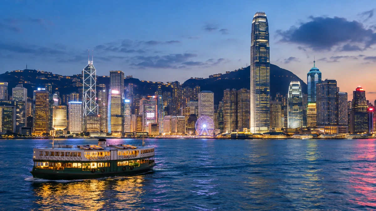 China & Hong Kong & Macao travel illustration